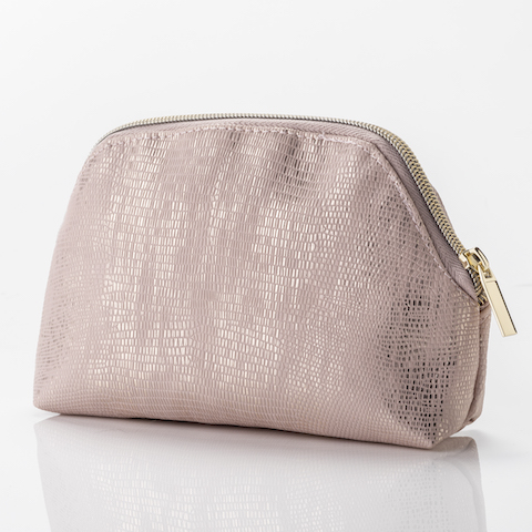 Faux Straw Cosmetic Case Bag